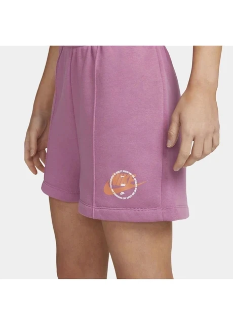 Шорти жіночі Nike Sportswear Fleece Shorts Violet Dx5677-507 (DX5677-507) — фото 5
