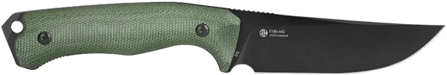 Ніж фіксований мисливський  Ruike F186-MG, (11.8 см) D2 / Micarta зелений — фото 5