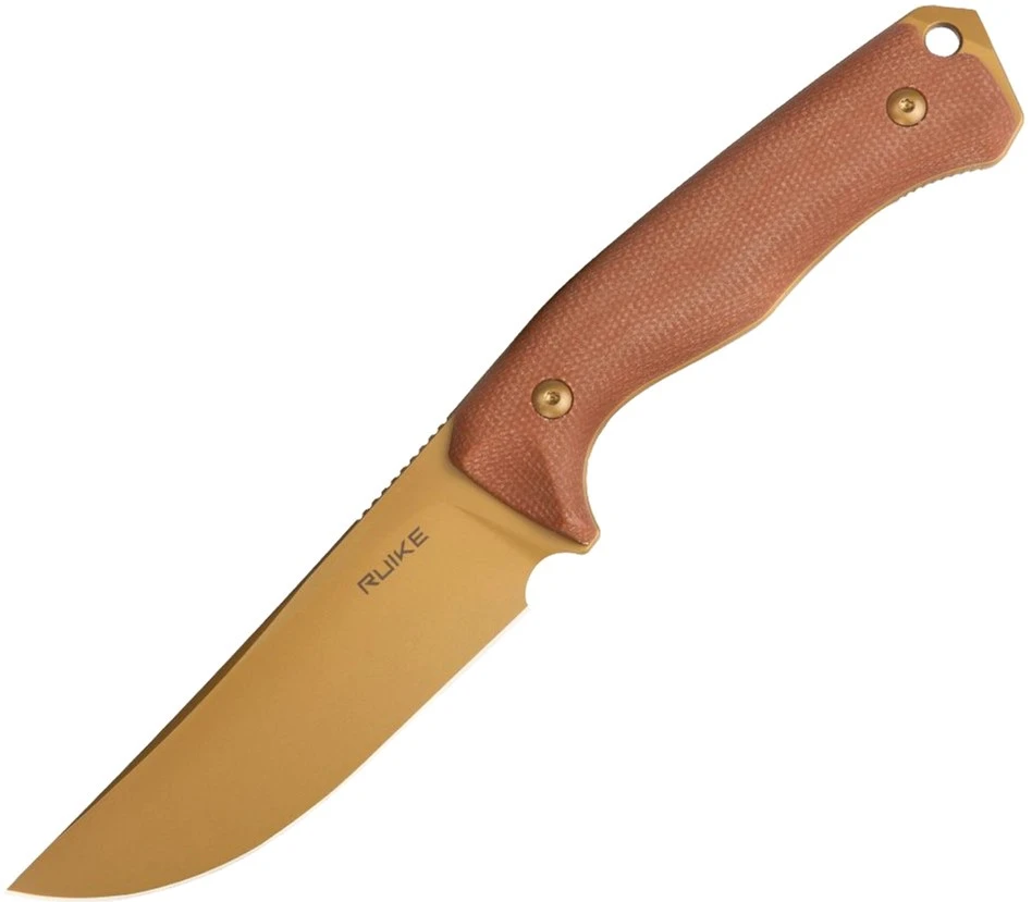 Ніж фіксований мисливський  Ruike F186-MN, (11.8 см) D2 / Micarta коричневий — фото 2