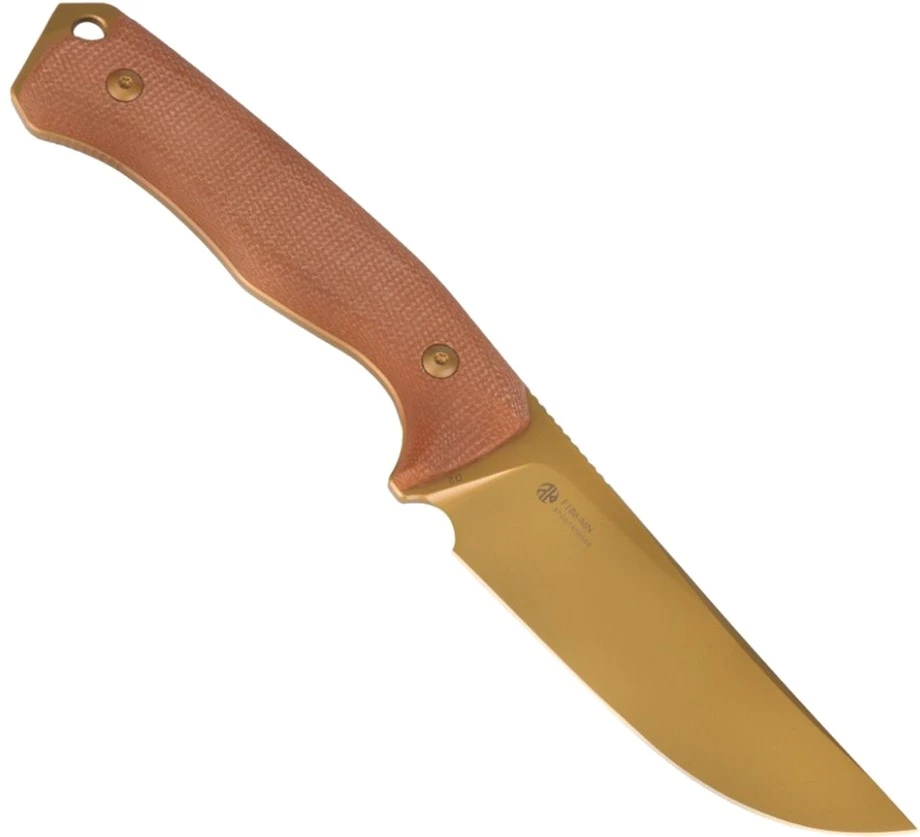 Ніж фіксований мисливський  Ruike F186-MN, (11.8 см) D2 / Micarta коричневий — фото 3