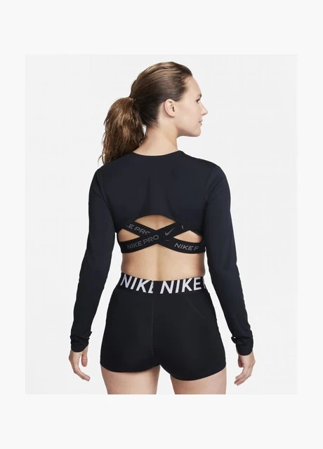 Спортивний топ жіночий Nike W Np Df Crop Ls Femme (FB5233-010) — фото 2