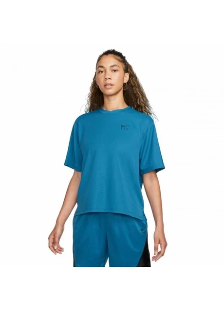 Футболка жіноча Nike Dri-Fit Warmup Blue (FB7992-457) — фото 3