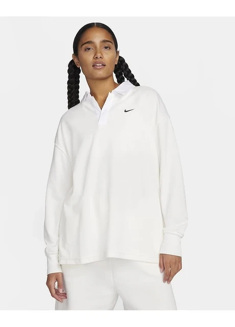 Кофта жіночі Nike Polo Sportswear Essential White (FB8720-133) — фото 2