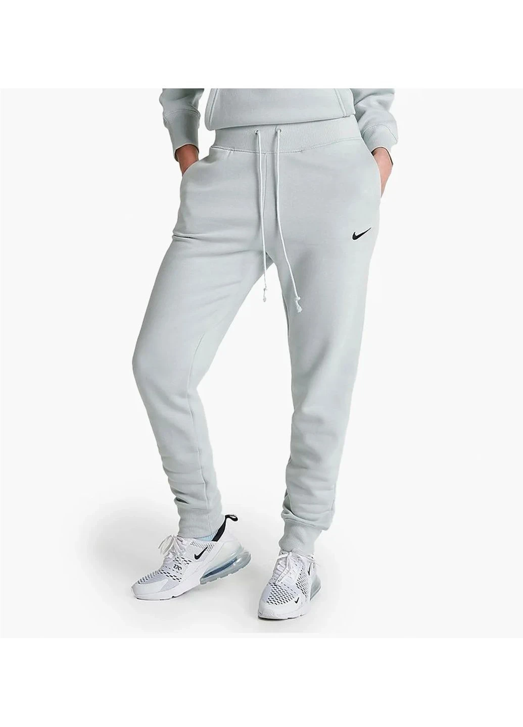 Брюки жіночі Nike Sportswear Phoenix Fleece High-Waisted Jogger Sweatpants Grey Fd0893-034 (FD0893-034) — фото 1