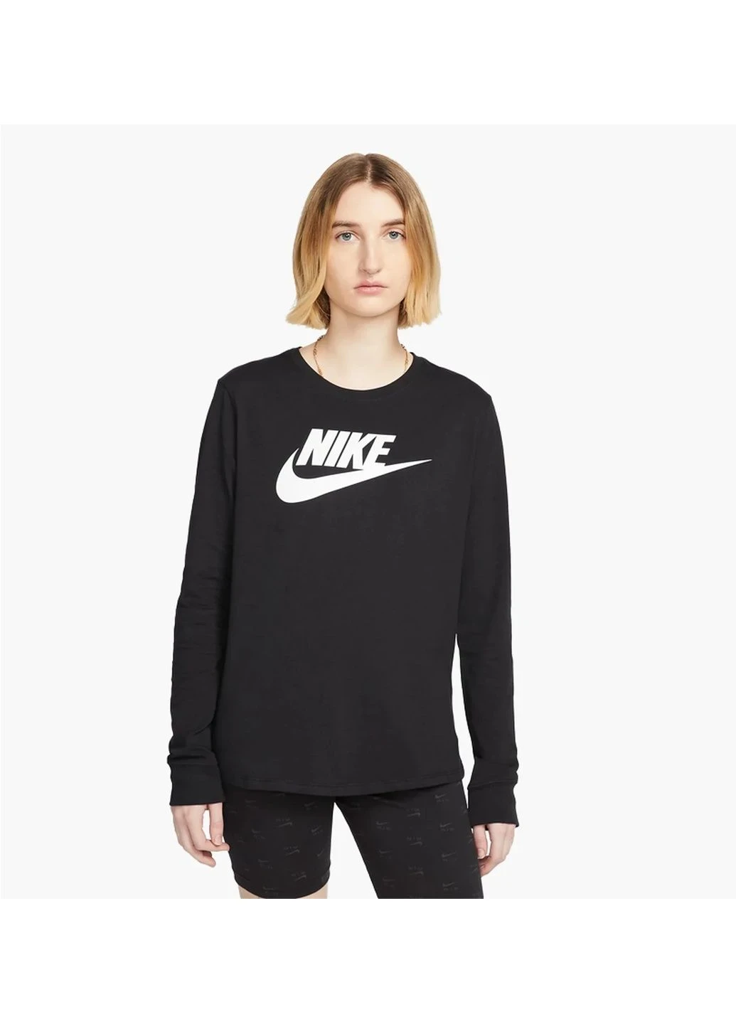 Кофта жіночі Nike Sportswear Essentials Long-Sleeve Logo T-Shirt (FJ0441-010) — фото 1