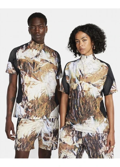 футболка Nike Lab Nocta 1/2-Zip Running Top Multi — фото 3