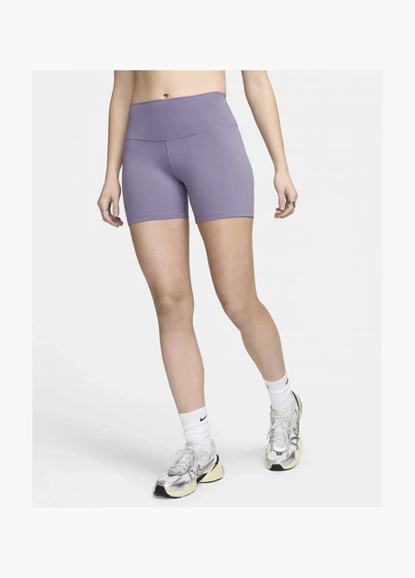Шорти жіночі Nike One High-Waisted 5 Biker Shorts Violet (FN3211-509) — фото 3