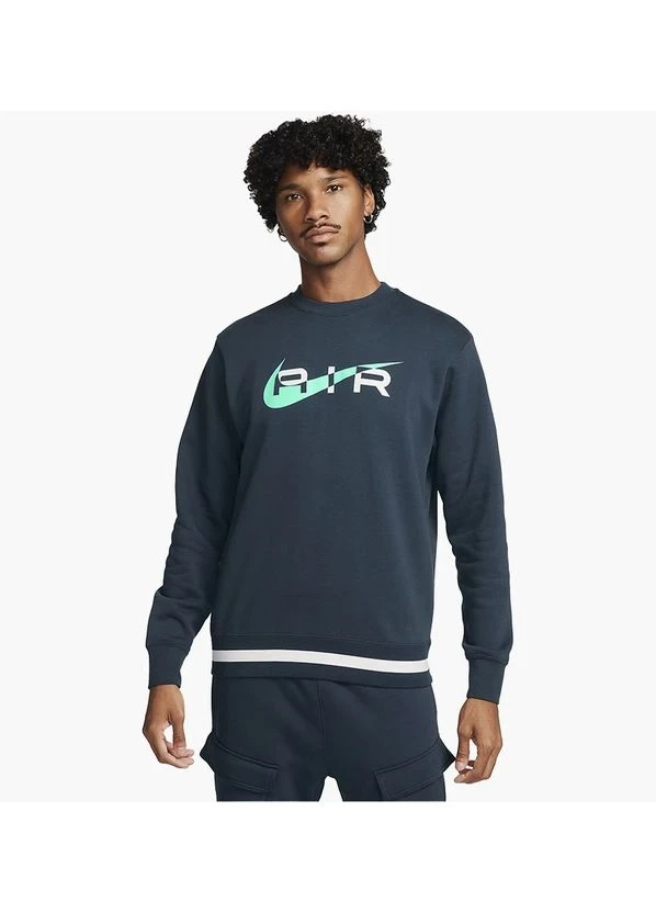 Кофта чоловіча Nike Air Fleece Crew-Neck Sweatshirt Blue (FN7692-410) — фото 1