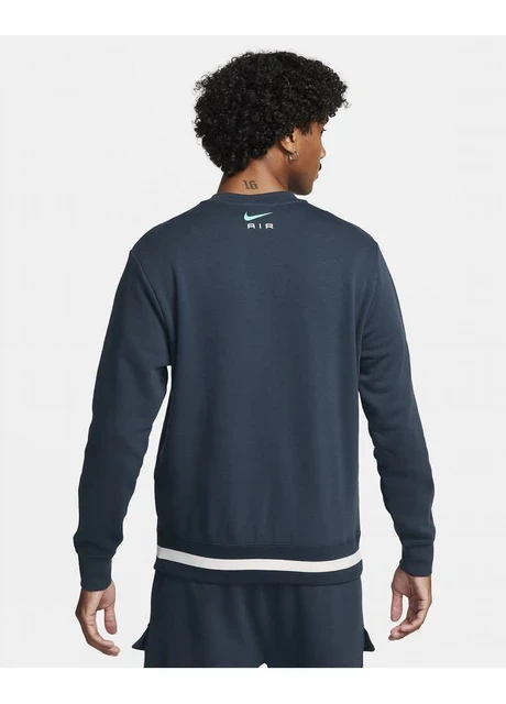 Кофта чоловіча Nike Air Fleece Crew-Neck Sweatshirt Blue (FN7692-410) — фото 4
