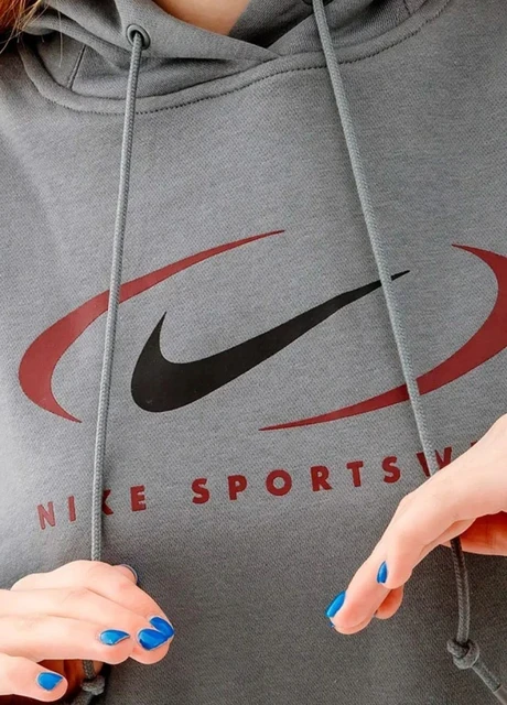 Кофта жіночі Nike W Nsw Flc Os Po (FN7698-084) — фото 7