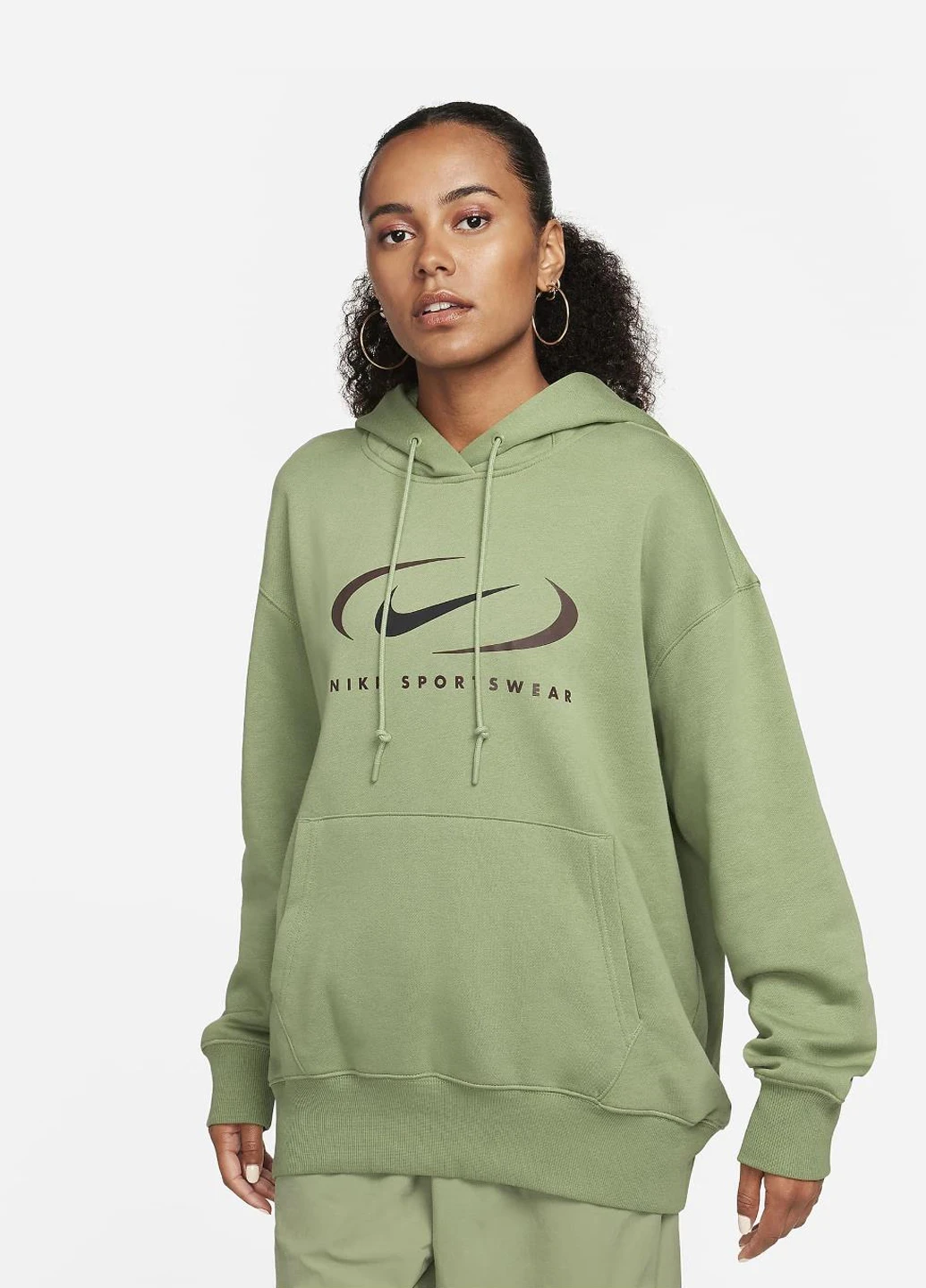 Кофта жіночі Nike W Nsw Flc Os Po (FN7698-386) — фото 1