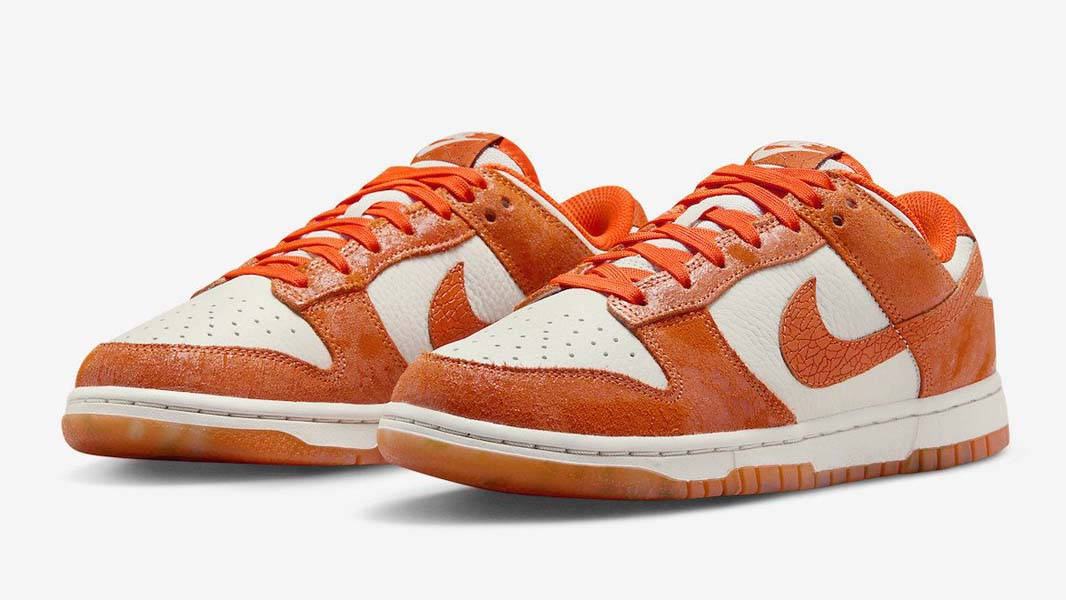 Кросівки жіночі Nike Dunk Low Orange/White (FN7773-001) — фото 3