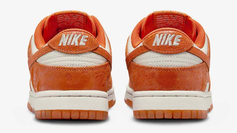 Кросівки жіночі Nike Dunk Low Orange/White (FN7773-001) — фото 5