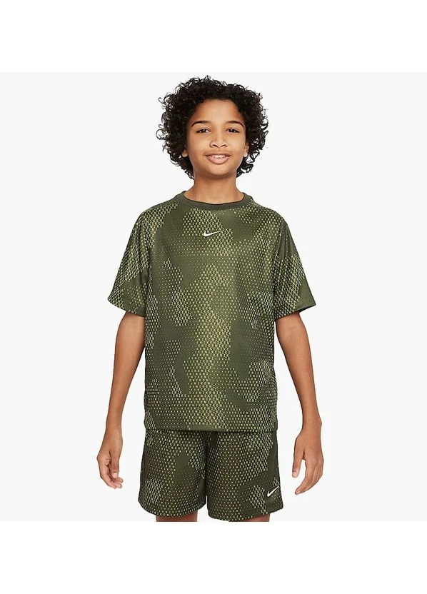 Футболка дитяча Nike Youth Dri-Fit Military Printed Top (FN8694-325) — фото 1