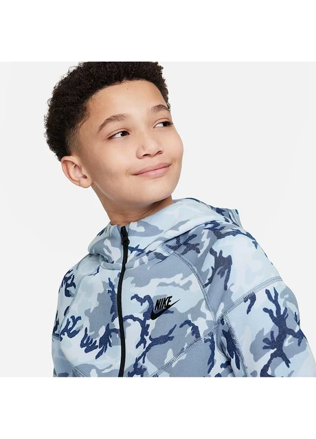 Светр підлітковий Nike Tech Fleece Camo Full-Zip Hoodie (FN9118-493) — фото 5