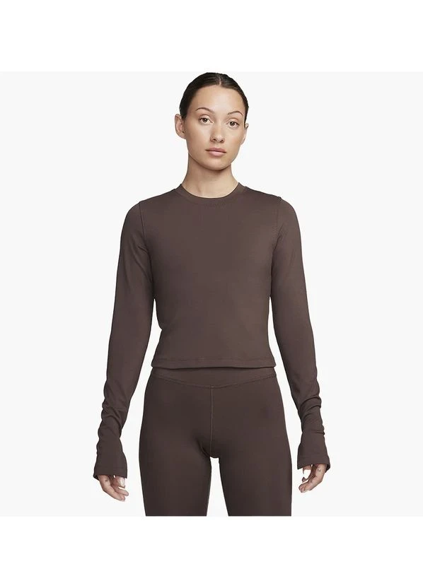 Кофта жіночі Nike One Fitted Brown (FQ2148-237) — фото 1