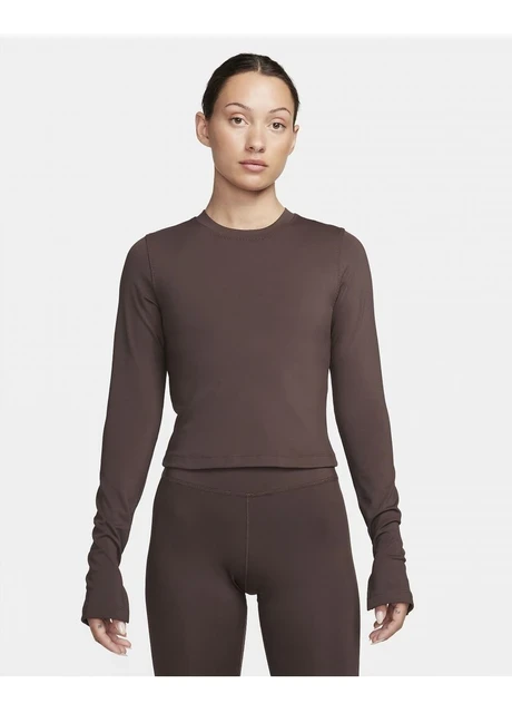 Кофта жіночі Nike One Fitted Brown (FQ2148-237) — фото 2