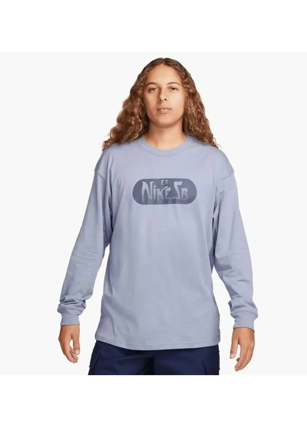 Кофта чоловіча Nike B Tee Ls M90 Brnd Rd (FQ3715-493) — фото 1