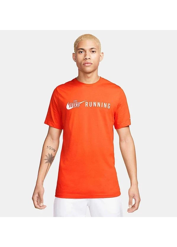 Футболка чоловіча Nike Running Orange (FQ3920-819) — фото 1