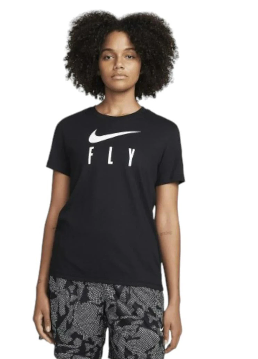 Футболка жіноча Nike W Nk Df Swoosh Fly Grx Tee (FQ6606-010) — фото 1
