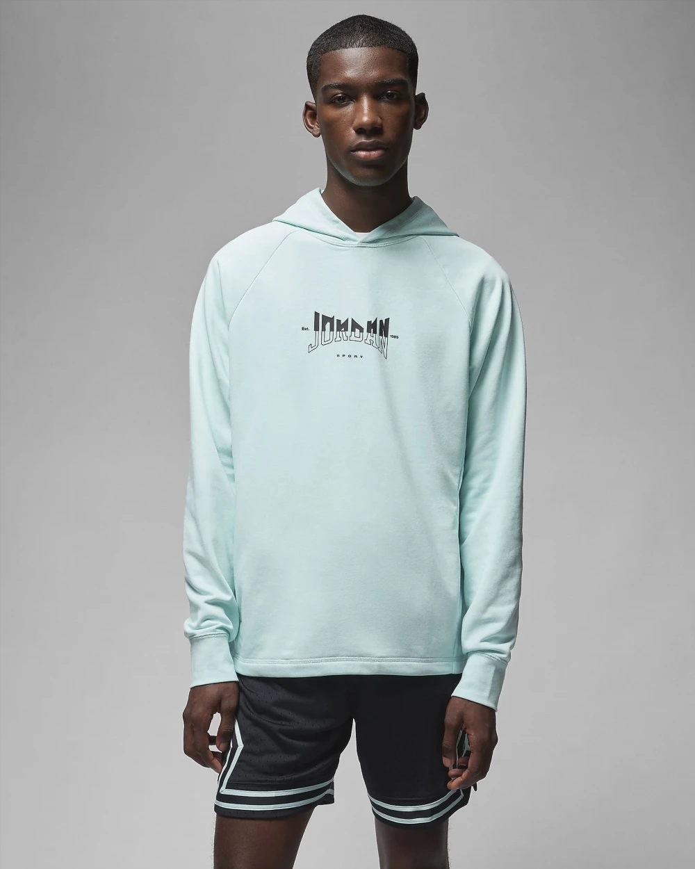 Кофта чоловіча Jordan Dri-Fit Sport Graphic Fleece Pullover Hoodie Light Blue (FQ6808-346) — фото 3