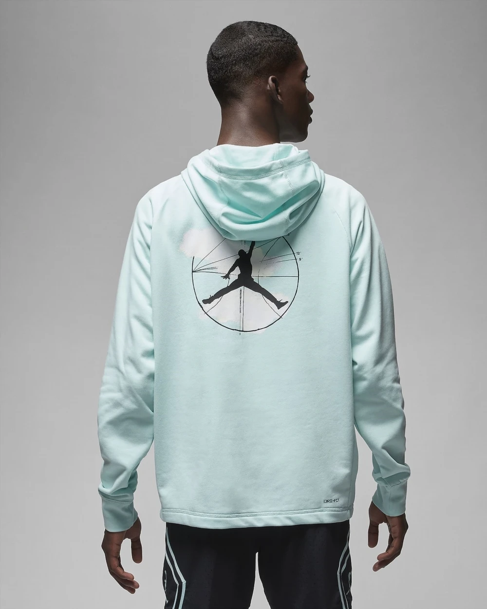 Кофта чоловіча Jordan Dri-Fit Sport Graphic Fleece Pullover Hoodie Light Blue (FQ6808-346) — фото 4