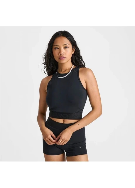 Спортивний топ жіночий Nike Pro Dri-Fit Crop Tank Black (FQ7934-010) — фото 6