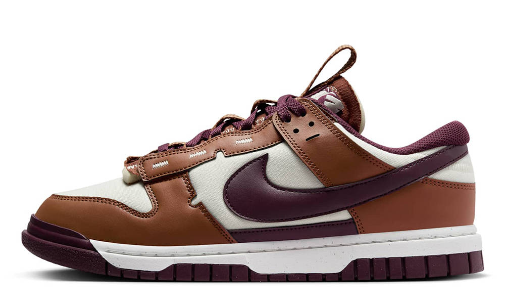 Кросівки Nike Dunk Low Jumbo 'Light British Tan Burgundy Crush' — фото 1