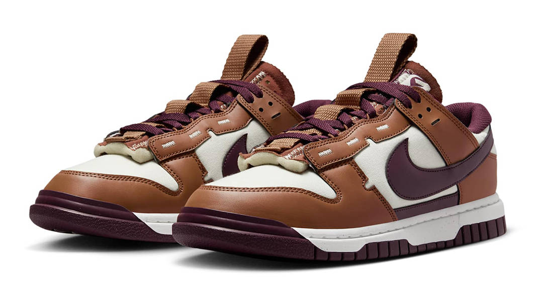 Кросівки Nike Dunk Low Jumbo 'Light British Tan Burgundy Crush' — фото 3