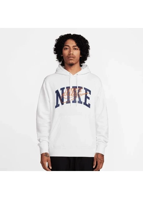 Кофта чоловіча Nike Club Fleece Brushed-Back Hoodie White (FV4447-100) — фото 3