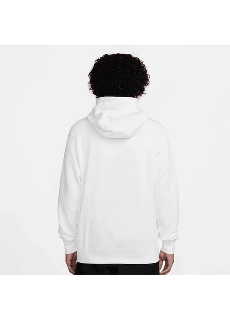 Кофта чоловіча Nike Club Fleece Brushed-Back Hoodie White (FV4447-100) — фото 5