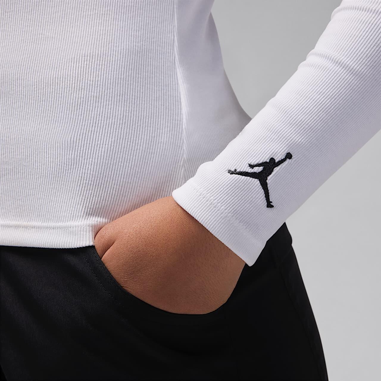 Кофта жіночі Jordan Long-Sleeve Knit Top White (FV7191-100) — фото 5