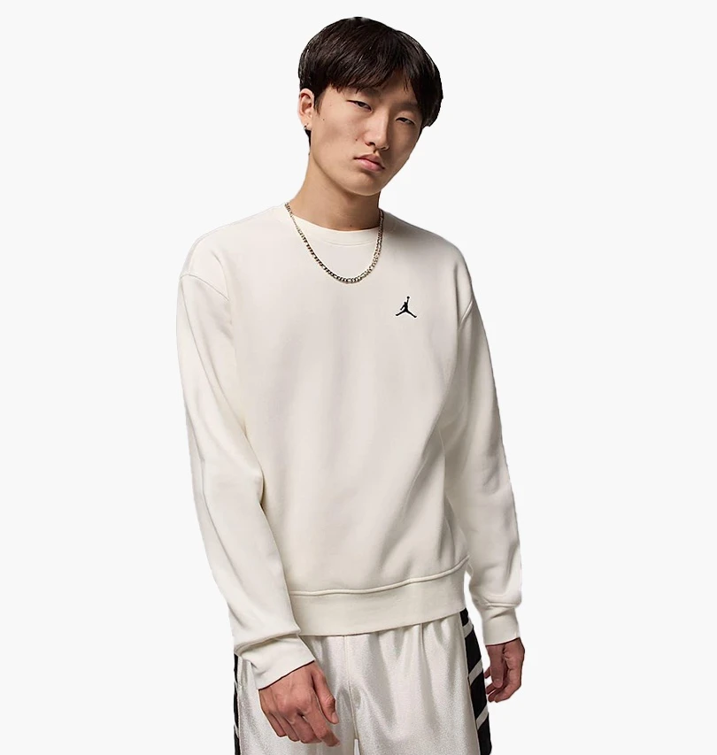 Кофта чоловіча Jordan Air Jordan Brooklyn Fleece Fz Crew Beige (FV7293-133) — фото 1