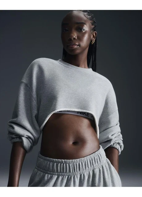 Кофта жіночі Nike Sportswearoversized French Terry Shrug Grey (FV7509-063) — фото 3