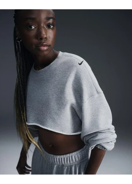 Кофта жіночі Nike Sportswearoversized French Terry Shrug Grey (FV7509-063) — фото 4