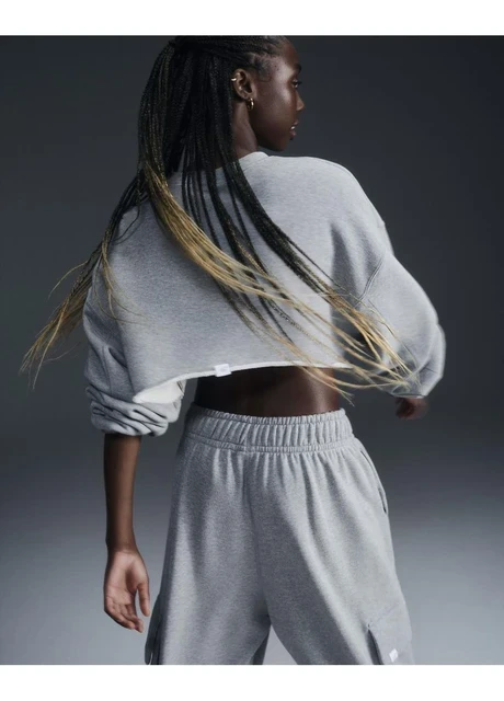 Кофта жіночі Nike Sportswearoversized French Terry Shrug Grey (FV7509-063) — фото 5
