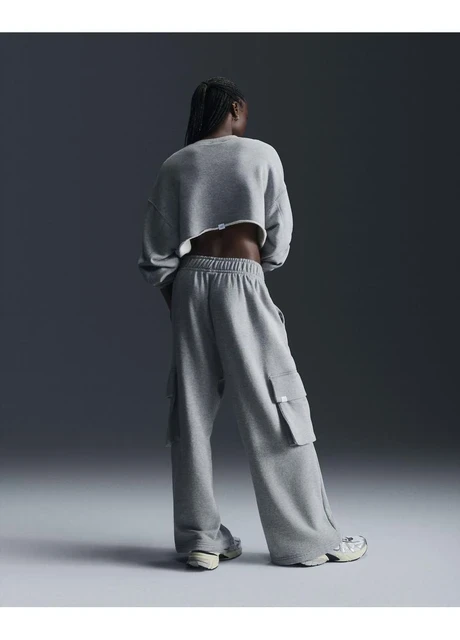 Кофта жіночі Nike Sportswearoversized French Terry Shrug Grey (FV7509-063) — фото 7