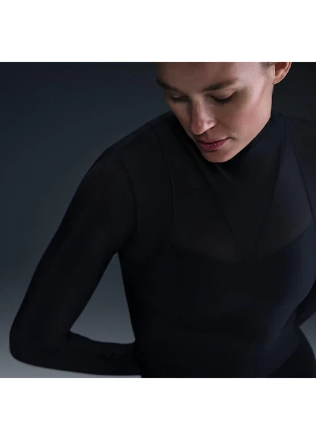 Кофта жіночі Nike Zenvy Dri-Fit Long-Sleeve Sheer Top (FV7915-010) — фото 4