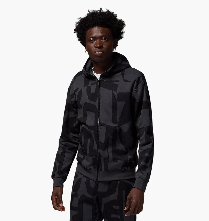 Кофта чоловіча Jordan Sport Hoop Fleece Grey/Black (FV8620-010) — фото 1