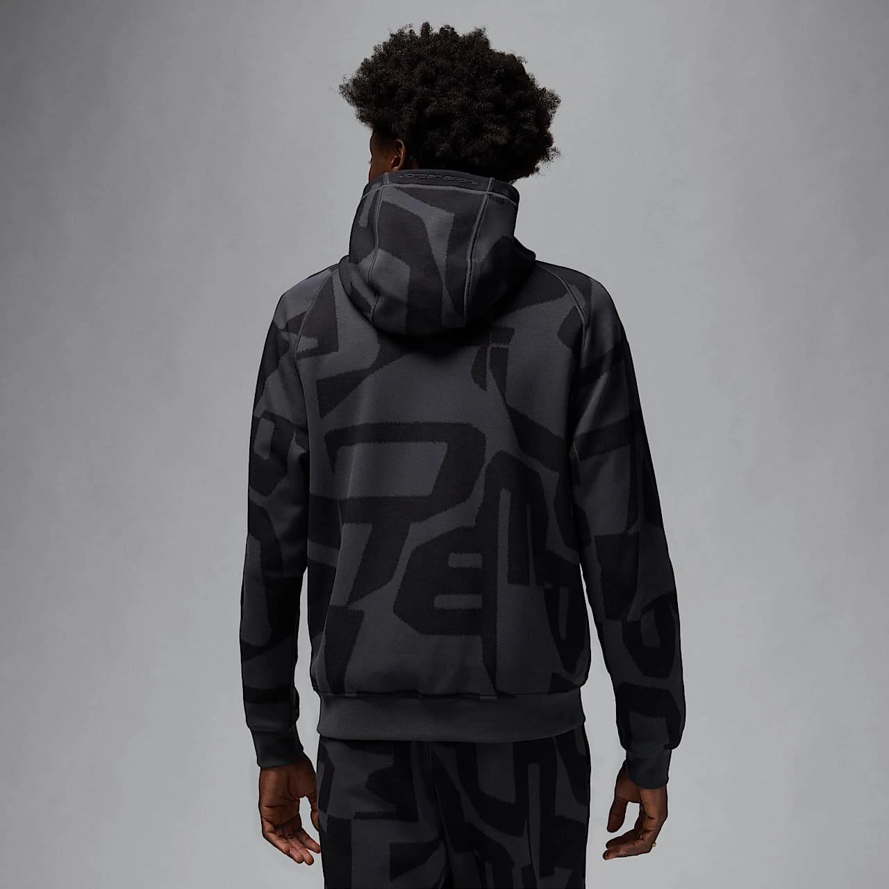 Кофта чоловіча Jordan Sport Hoop Fleece Grey/Black (FV8620-010) — фото 3