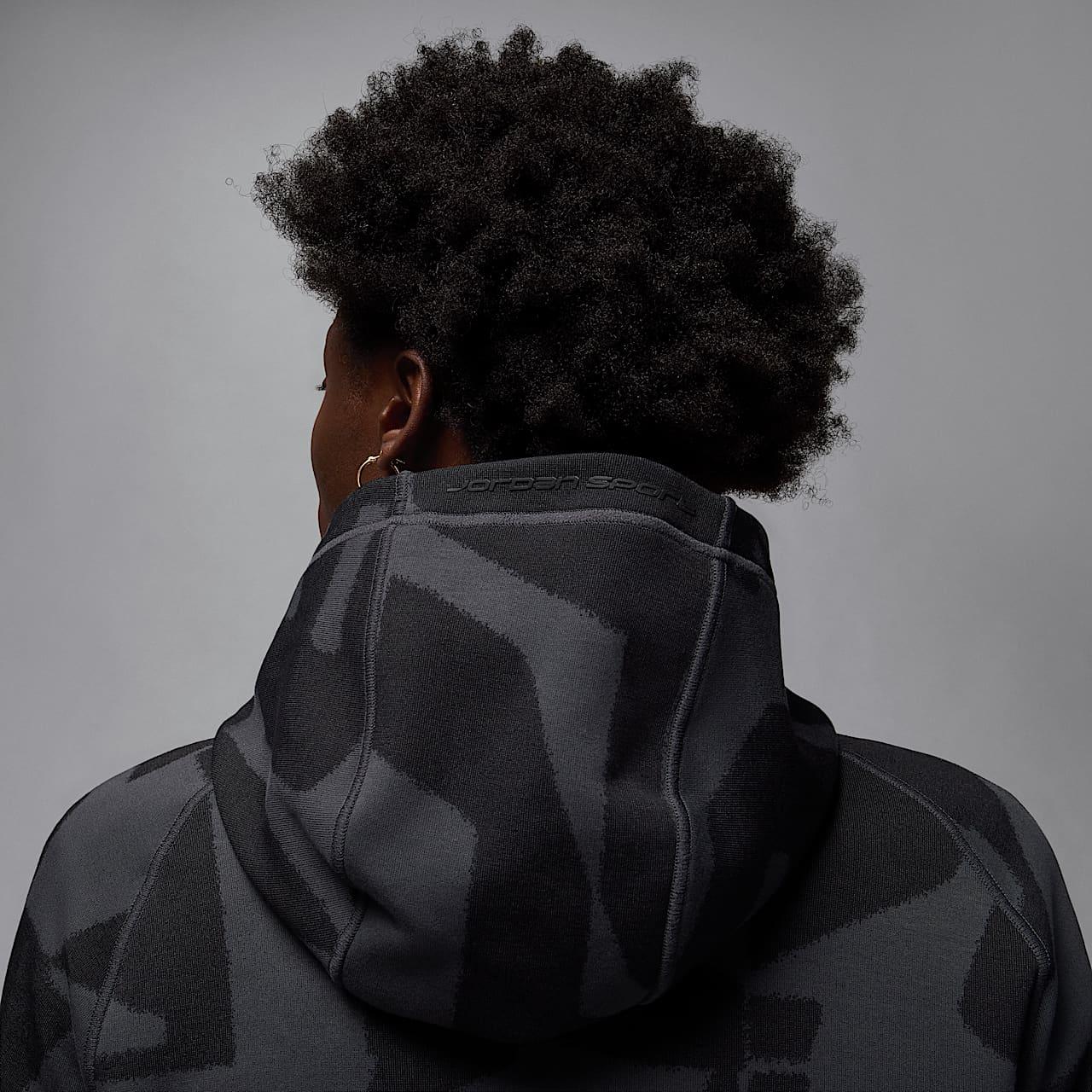 Кофта чоловіча Jordan Sport Hoop Fleece Grey/Black (FV8620-010) — фото 6