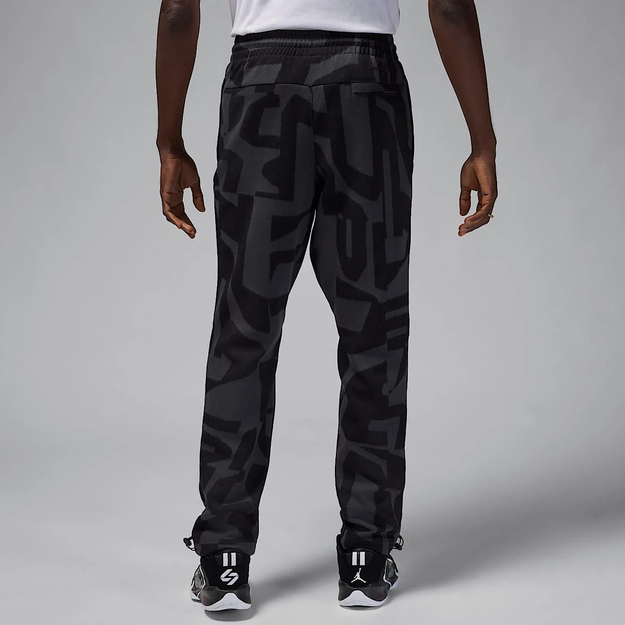 Брюки чоловічі Jordan Sport Hoop Fleece Black/Grey (FV8622-010) — фото 3