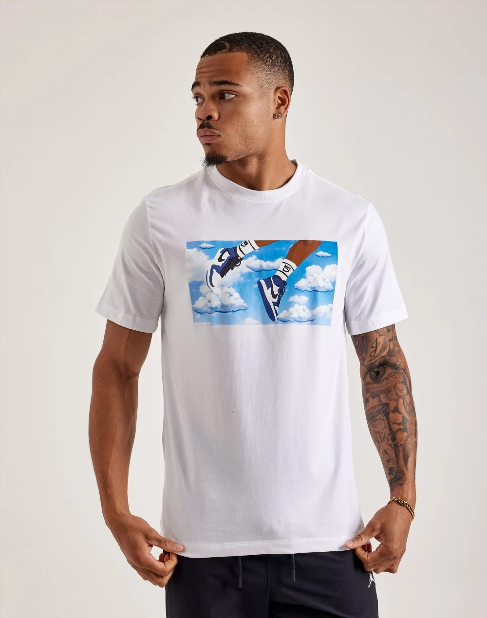 Футболка чоловіча Jordan Flight Tee White (FZ1967-101) — фото 3