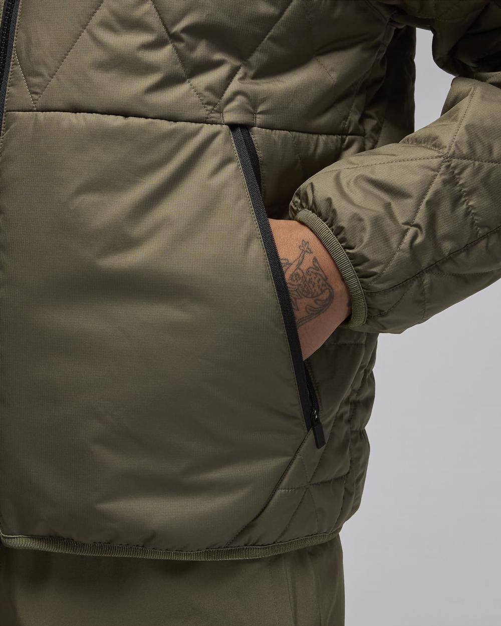 Куртка чоловіча Jordan Air M J Tf Sprt Stmt Mdwt Jkt Olive (FZ3162-222) — фото 7