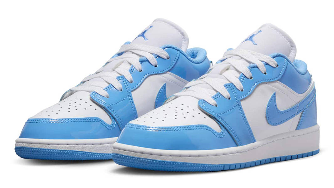 Air Jordan 1 Low GS 'UNC Patent' — фото 3