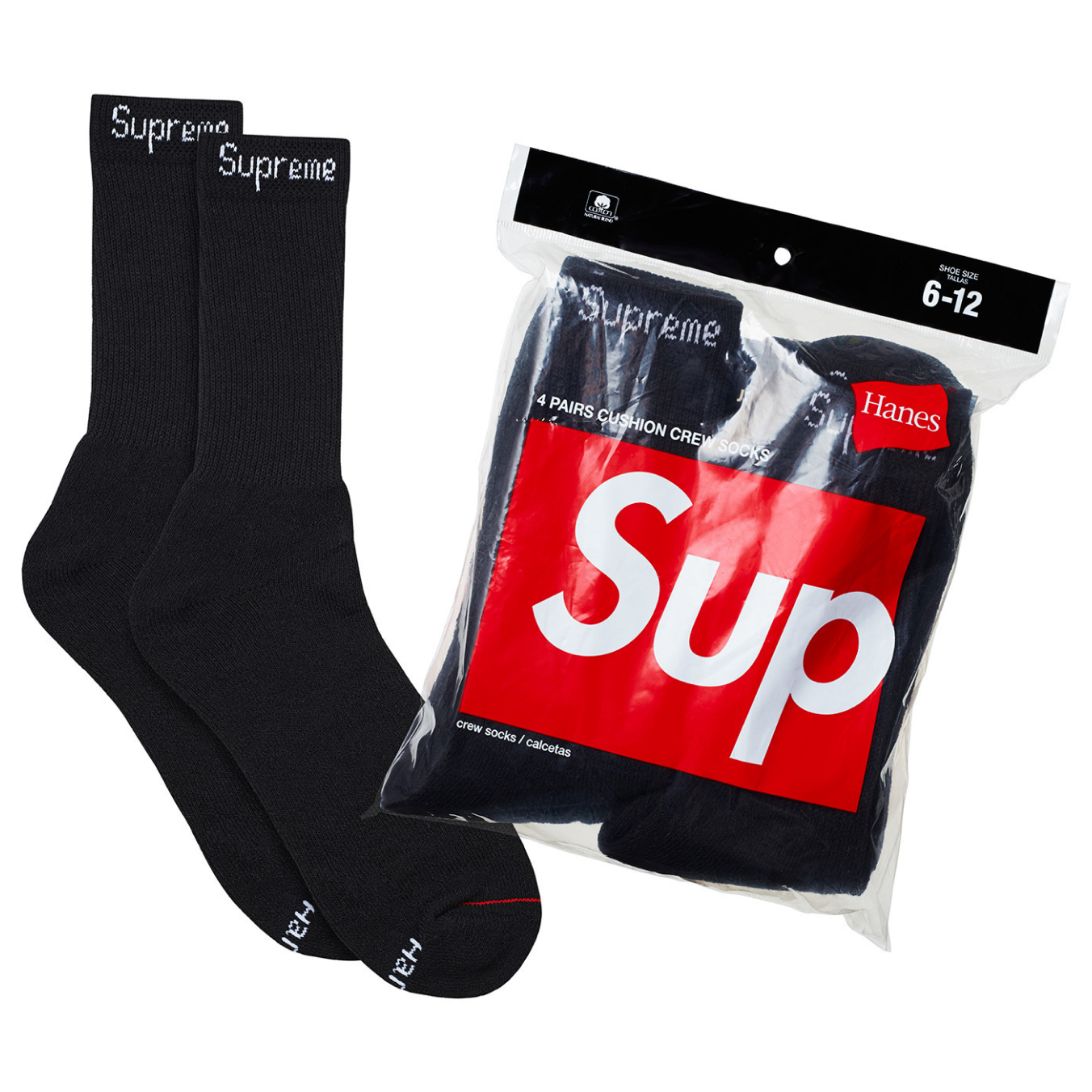 Hanes Socks Black — фото 1