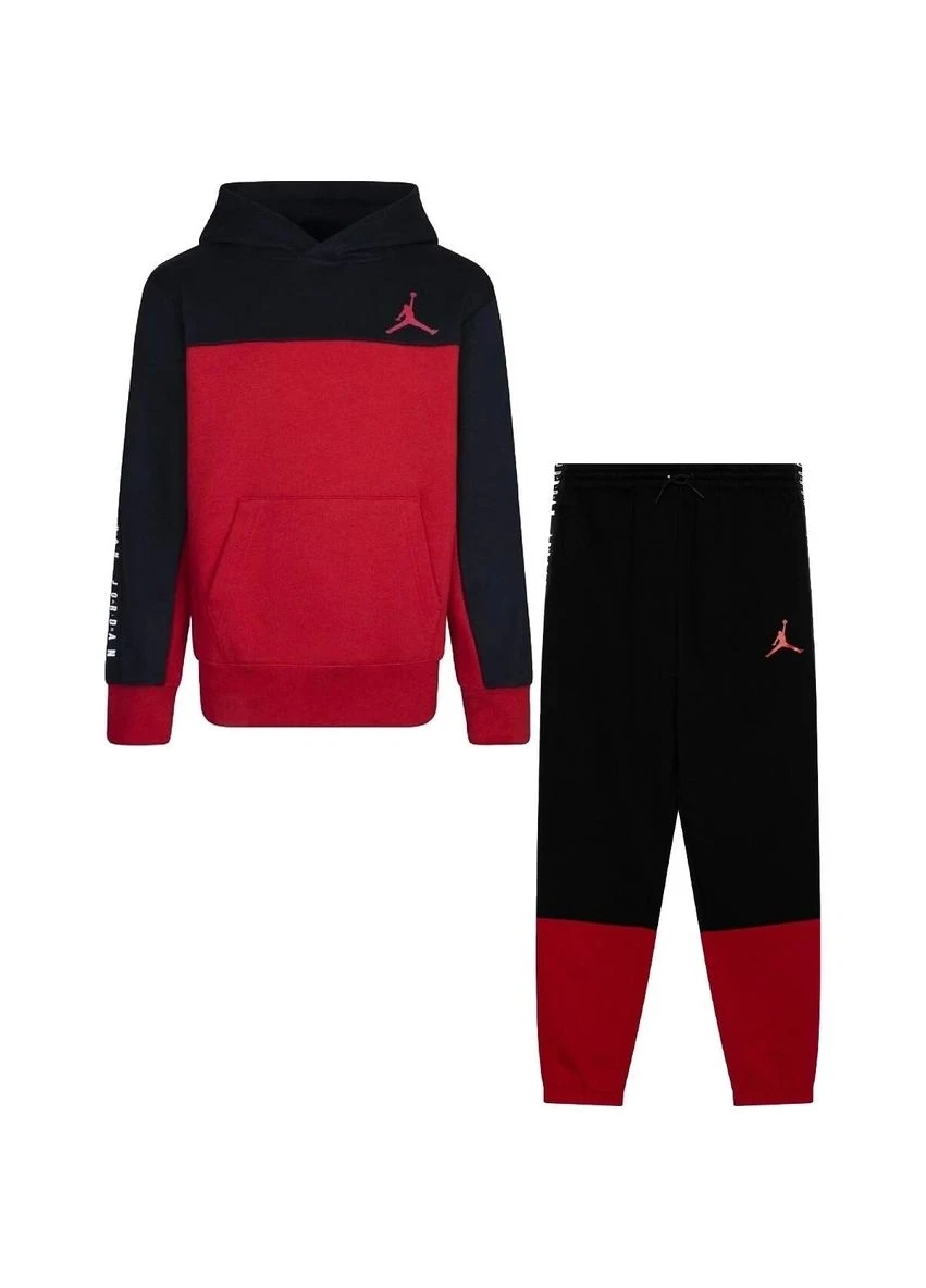 Спортивний костюм дитячий Jordan Jumpman Sustainable Black/Red (95C842-R78__95C843-KR5) — фото 1