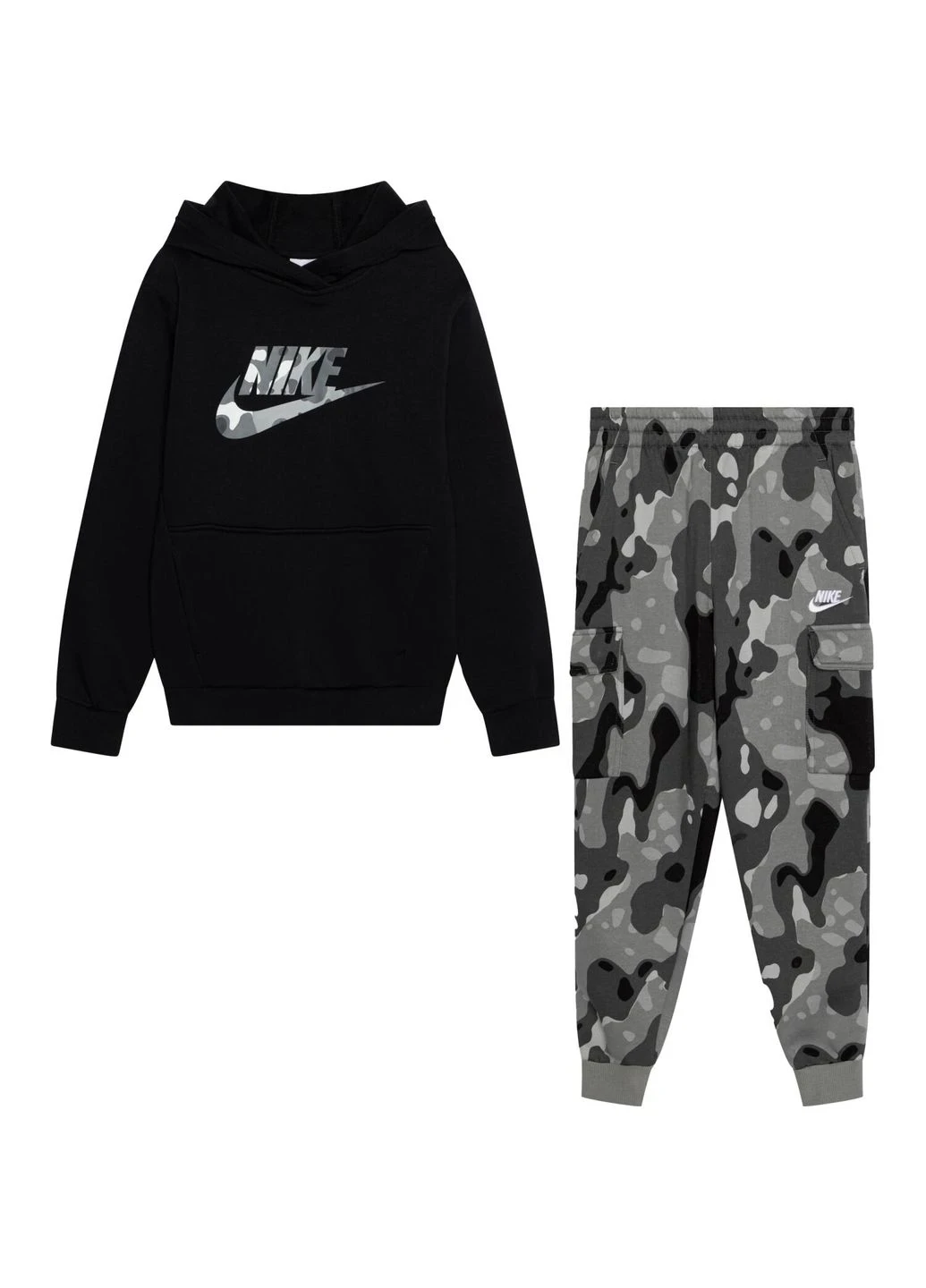 Спортивний костюм дитячий Nike Nsw Club Flc Camo/Black (FZ5489-010__FZ5491-084) — фото 1
