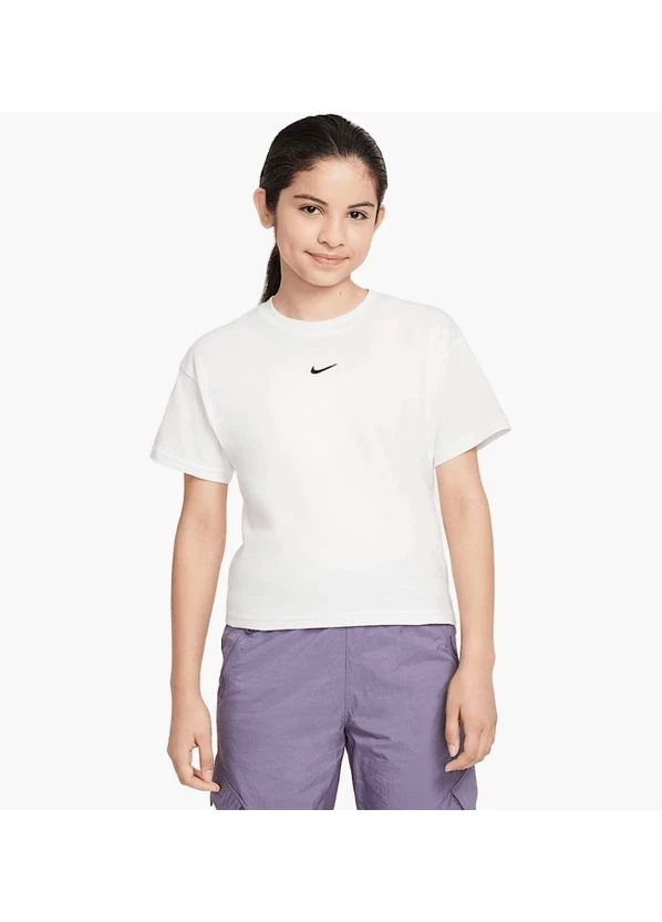 Футболка дитяча Nike Sportswear Essential Older Kids' (Girls') T-Shirt (FZ5559-100) — фото 1