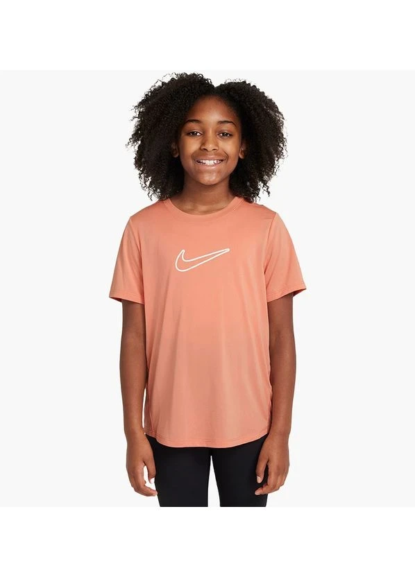 Футболка підліткова Nike One Fitted Dri-Fit Short-Sleeve Top (FZ5600-844) — фото 1
